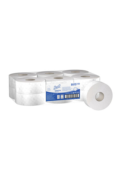 Kimberly-Clark Hârtie igienică Scott Jumbo Essential cu 2 straturi, 200 m, se...