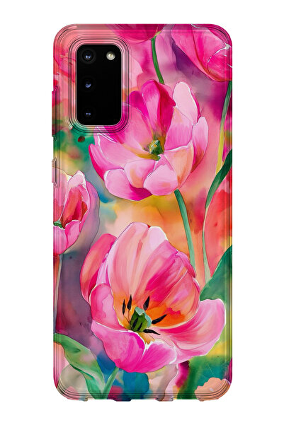 lelia حافظة هاتف شفافة مطبوعة متوافقة مع هاتف سامسونج جالاكسي S20 FE |   مجمو...