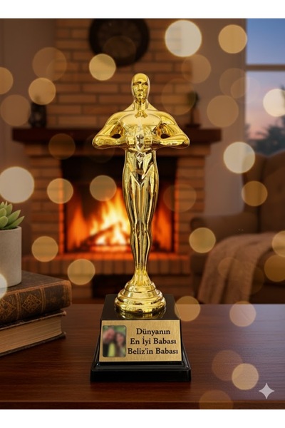 Dijital Hayat Kişiye Özel Mesaj ve Fotoğraflı Oscar Heykeli
