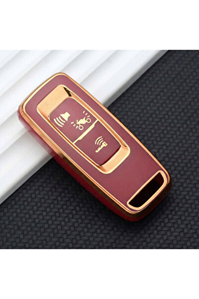 Alazpay Husă pentru chei din TPU compatibilă cu Honda Pcx, Forza și Xadv (Roș...