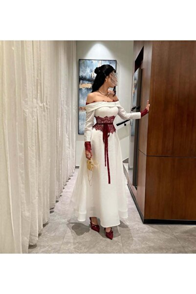 Tsador Soft off-shoulder white dress