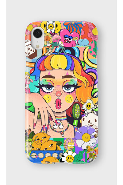 lelia حافظة هاتف شفافة مطبوعة متوافقة مع iPhone XR |   مجموعة كروماتيكا أورا