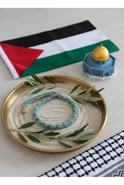 Günebakan Kumihimo Rope Bracelet - Aksa & Jerusalem