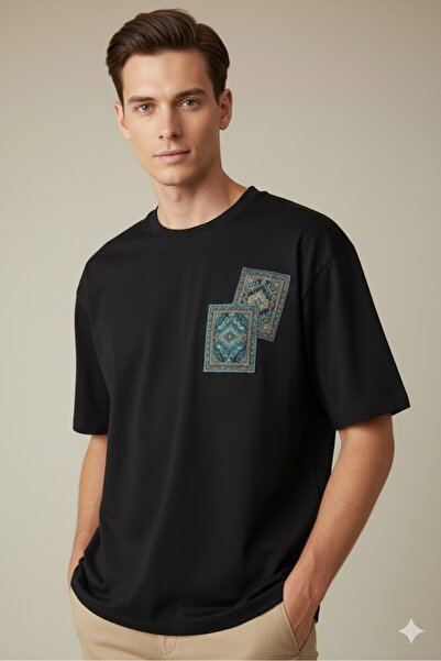 PENTHİLUS Carpet Printed Men t Shirt - Cotton Digital Printed Men t Shirt