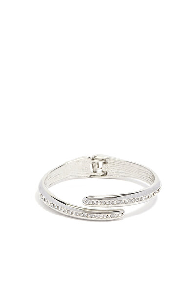 Network Silver Taşlı Kadın Metal Bilezik