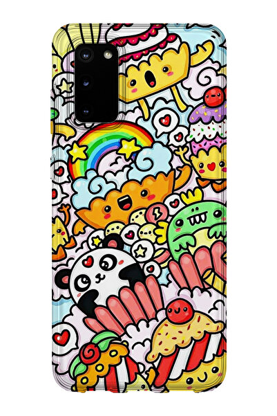 lelia حافظة هاتف شفافة مطبوعة متوافقة مع هاتف سامسونج جالاكسي S20 |   مجموعة:...