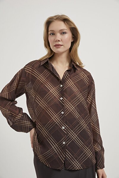 Arma Life Armalife 10583 Plaid Pattern Women's Shirt