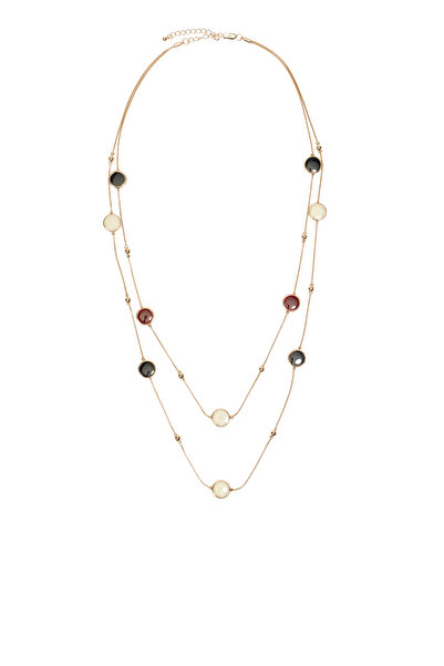 Network Gold Uzun Kadın Kolye