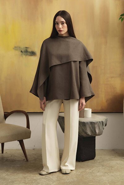 Hooopstore Mink Tunic with Cape Detail