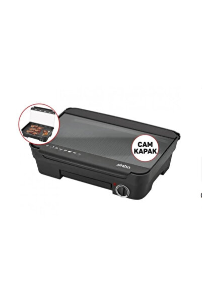 TTT شواية سينبو الكهربائية مع غطاء زجاجي