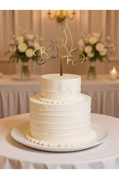 Charmira Store Bride To Be Yazılı Gelin Figürlü Pasta Süsü – Bekarlığa Veda &...