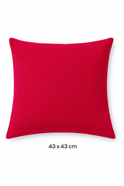 Taka Fabrics 2 Pieces Outdoor 5 Year Colorfast Throw Pillow Cover 43X43 cm Pink