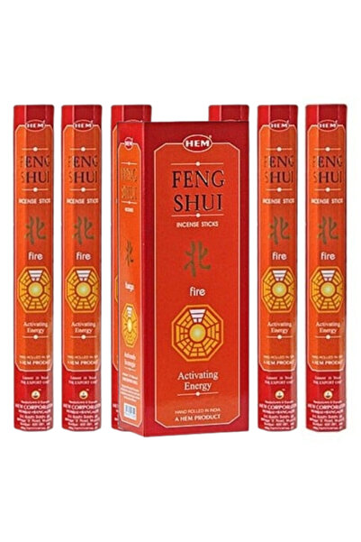 OEM Set de 6 pachete de tămâie HEM Feng Shui Element Foc 120 bețișoare