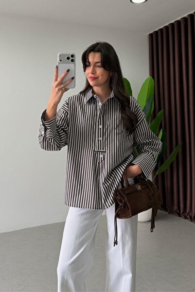 ALVOR قميص فيرسا بتصميم مخطط