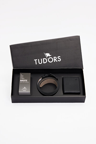 Tudors Özel Kutulu Erkek 3'lü Set Hediyelik - Çeyizlik Parfüm, Deri Kemer Ve ...