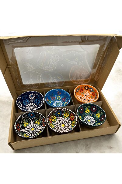 kubdekor طقم سيراميك مصنوع يدويًا من 6 قطع: وعاء للوجبات الخفيفة ووعاء ووعاء ...