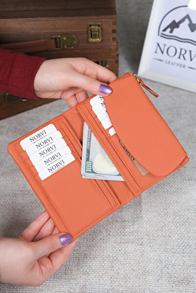 Norvi Leather Genuine Leather Small Women's Wallet 1321
