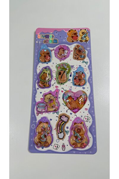 Ctc Gümrük Ürünleri Capybara Themed, Embossed, 3D, Water-Based, Glittery and ...