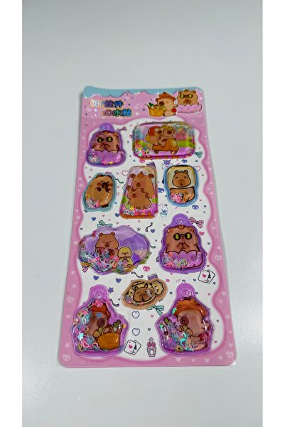Ctc Gümrük Ürünleri Capybara Themed, Embossed, 3D, Water-Based, Glittery and ...