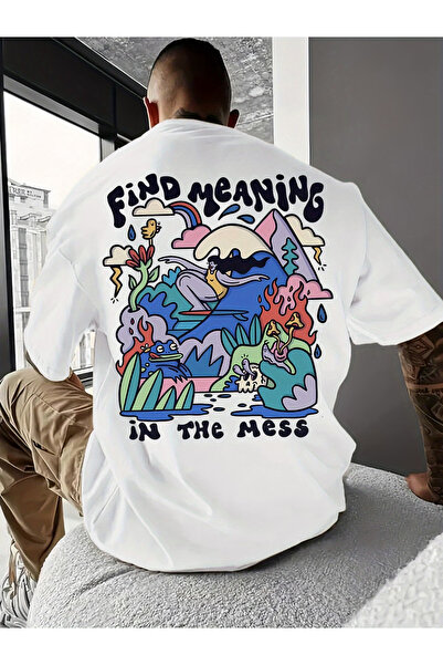 Marco Fresco Custom men's printed oversize women's/men's unisex white t-shirt