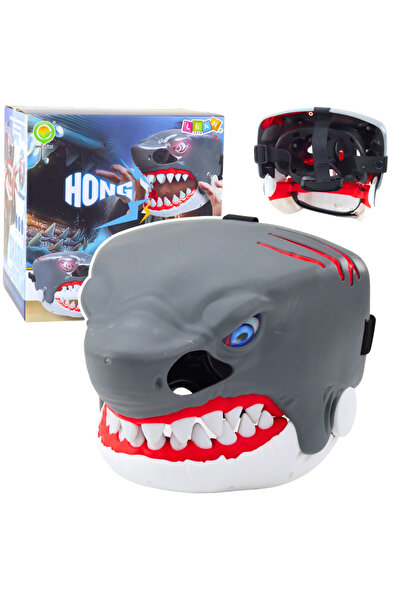 Three top online Mască de rechin cu lumini și sunete, curea reglabilă