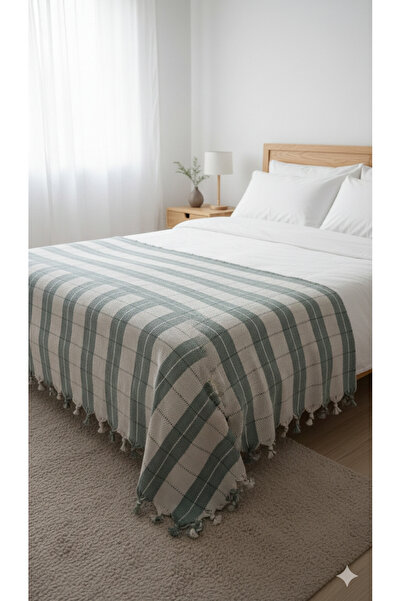 TECHTACT غطاء سرير وكنبة متعدد الأغراض من القطن بنسبة 100%، منسوج من قماش بيك...