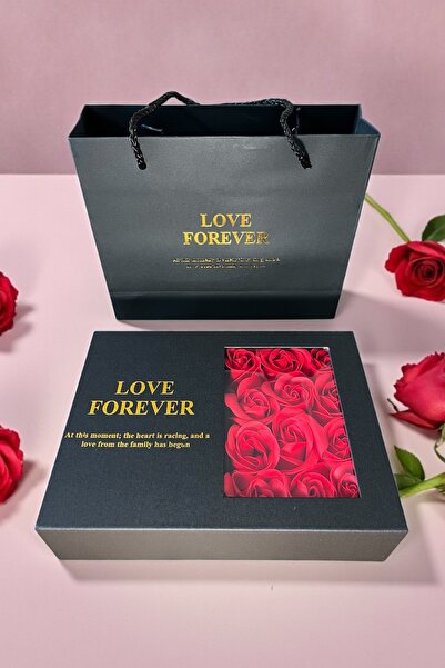 Zeysel store Istiridye Içinde Inci Kolyeli Kırmızı Gül Kutusu Sevgiliye Hediy...