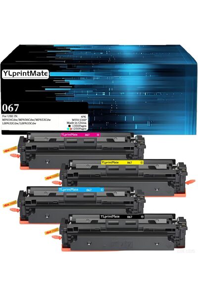 Canon CF540A/054/067 MF654Cdw MF656Cdw MF653Cdw LBP632Cdw LBP633Cdw, 4 RENK B...