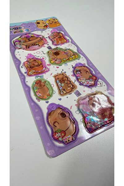 Ctc Gümrük Ürünleri Capybara Themed, Embossed, 3D, Water-Based, Glittery and ...