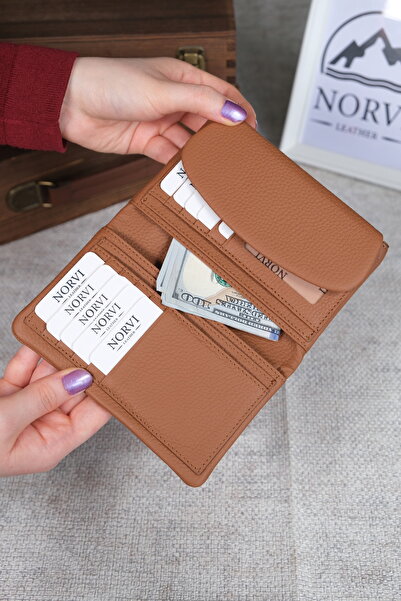 Norvi Leather Genuine Leather Small Women's Wallet 1321