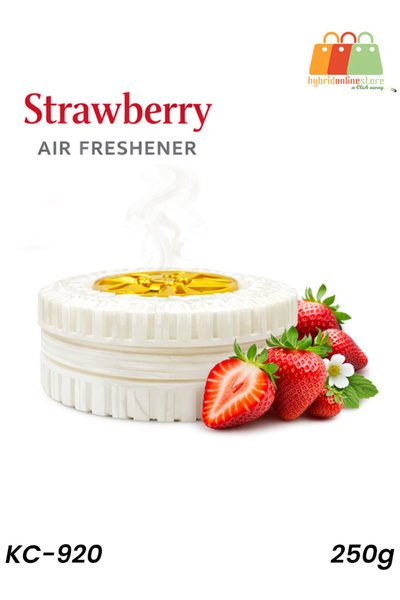 Generic معطر جو للسيارة برائحة الفراولة، 250 غرام، جل يدوم طويلاً، خالٍ من ال...