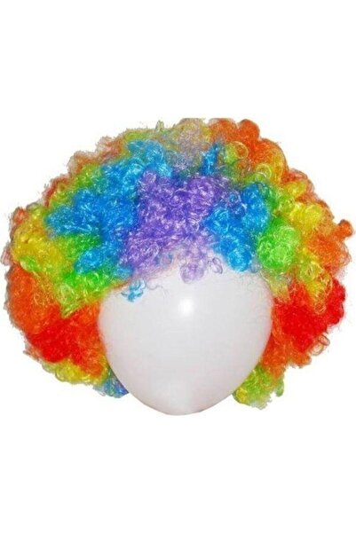 Göçmen 1 Adet Renkli Palyaço Saçı Peruk Parti Malzemeleri