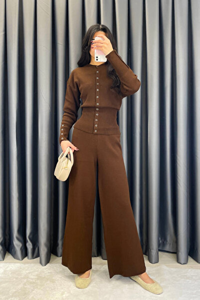 Noa&Noa Noa Noa Snap Fastener Knitwear Set - Brown Brown