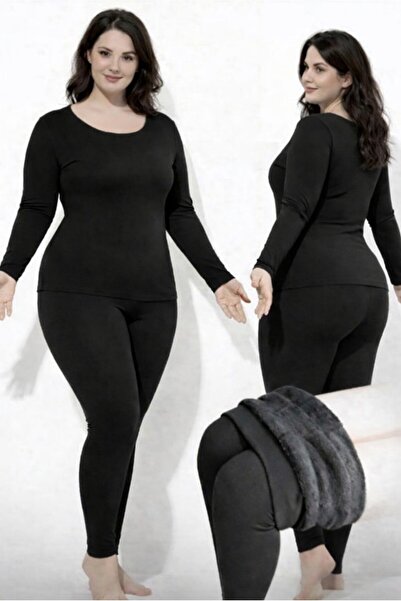 ar&be Γυναικείο θερμικό κολάν μεγάλου μεγέθους, χωρίς ραφές, με βελούδινη εσω...