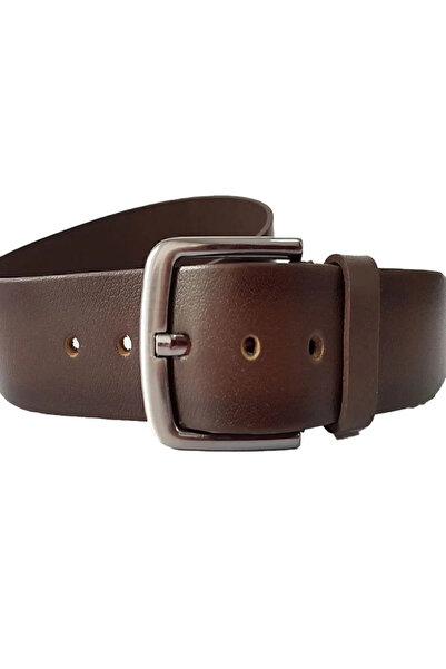 bilqasmi Men's Leather Belt with Black & Brown Color Options, Classic Metal B...