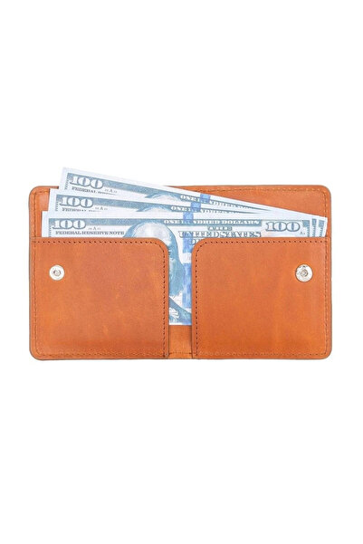 Eldenör Robin Leather Card Holder Wallet Rst2 Tan