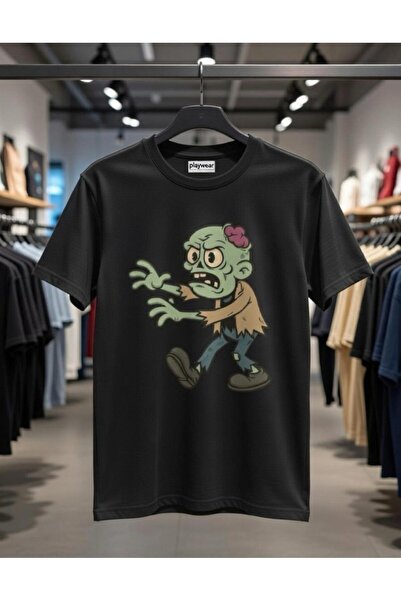 playwear PLAY WEAR Tricou unisex cu imprimeu MONSTER V 1, cu guler tip crewneck