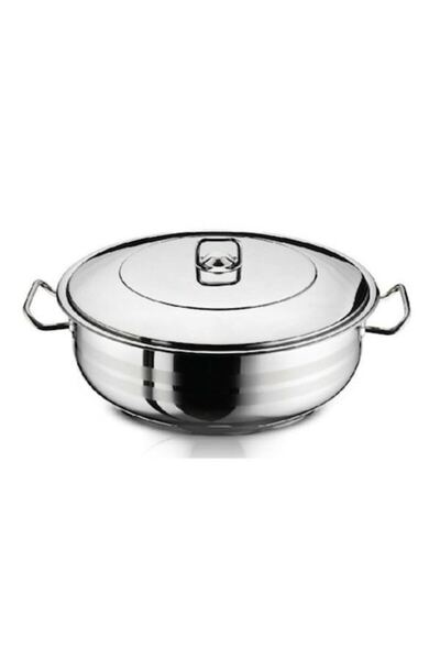 Perfect Home Pot with Lid, Perfect Home, Stainless Steel, 50x20 cm, 39L