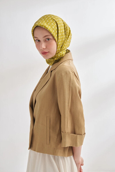 ARMANDA HOLOGRAM DESEN TWILL İPEK EŞARP