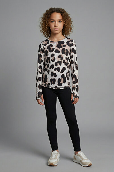 Colorinas Snooki cu mânecă lungă cu model pentru fete tricou