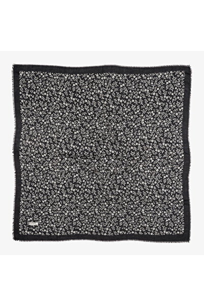 Wega Moda Flameli Indian Cotton Floral Patterned Black and White Cheesecloth ...