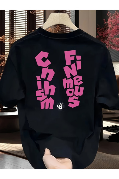 ELAN WEAR تيشيرت أبيض فضفاض للجنسين من هارد بريسد