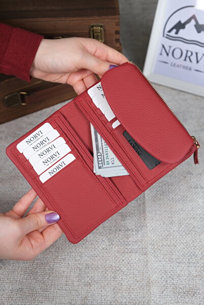 Norvi Leather Genuine Leather Small Women's Wallet 1321