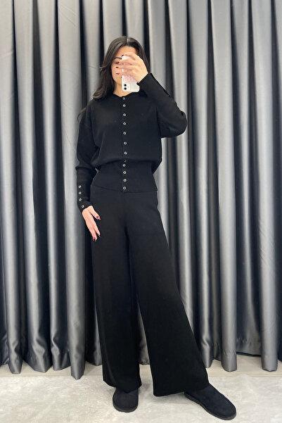 Noa&Noa Noa Noa Çıtçıtlı Triko Takım - Siyah SİYAH