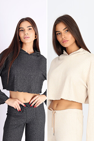 soft&basic Hanorac cu glugă din 2 piese pentru femei