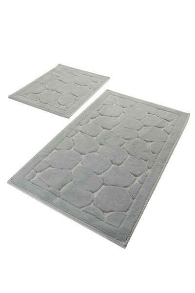 Lenjerii Deosebite Set 2 covorase baie bumbac, Alessia Home, Parma Grey