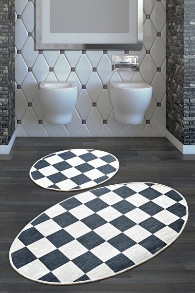 Lenjerii Deosebite Set 2 covorase baie ovale, Chilai Home, DAMA DJT