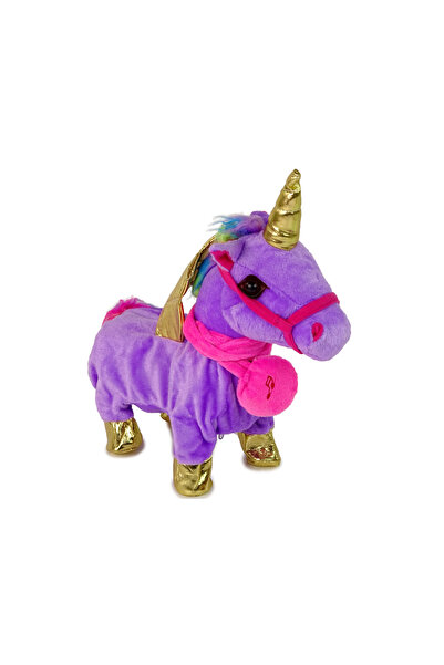 LEAN Purple interactive horse with light-up mane and country music