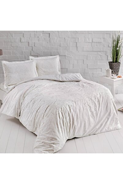 Taç 100% cotton satin bed linen for 1 person, TAC, Castilo Cream