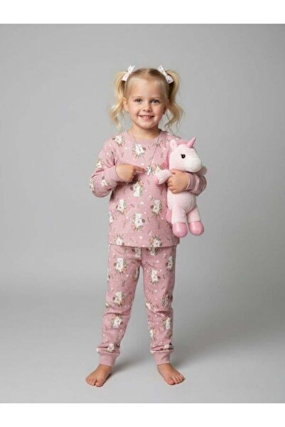 Zekids Σετ πιτζάμες για κορίτσια από βαμβάκι με στάμπα